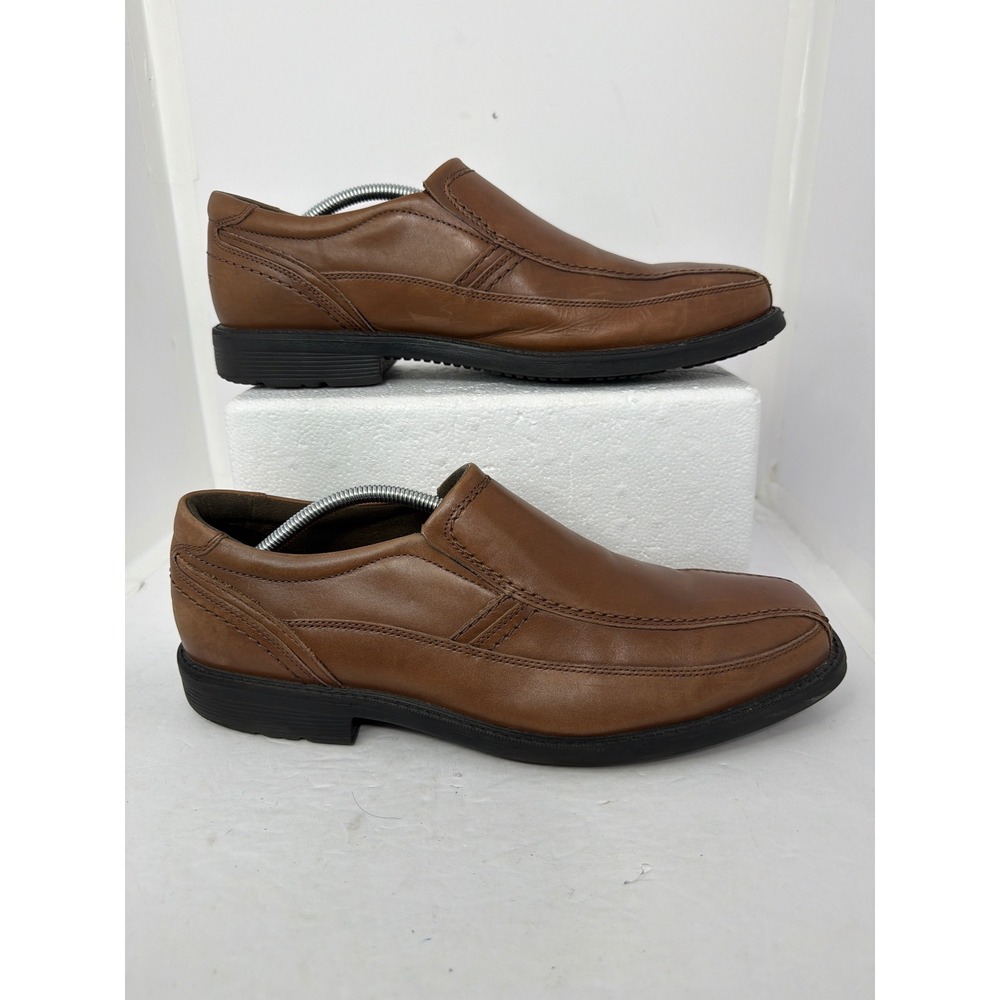 Rockport Walkability Mens 11.5 W Tan Leather Slip On Loafers BX2060 TruTech